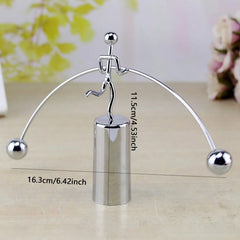 1pc-Creative balance ball swing weightlifting small iron man does not fall the small man decoration tumbler fun ornaments