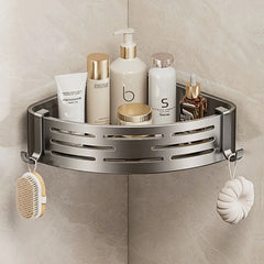 Modern Bathroom Corner Organizer Rack Self Adhesive Shower Shelf For Cosmetics Toiletries Storage Valentines Day Gift Home Decor