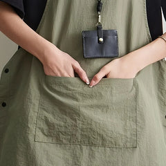 Japanese Waterproof Outdoor Barber, Coffee Shop, Catering Workwear Apron, Unisex Household Kitchen Workwear