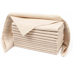 Set of 12 Linen Flax Cotton Cloth Dinner Napkin Natural Fabric Napkins Mitered Corners Wedding Napkins Dinner Napkins