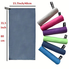 Ultra-Absorbent Microfiber Towel for Sports & Outdoor Activities - Quick-Drying, Compact