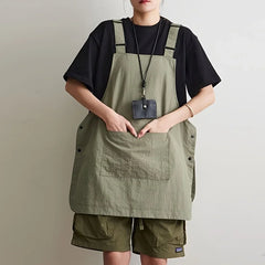 Japanese Waterproof Outdoor Barber, Coffee Shop, Catering Workwear Apron, Unisex Household Kitchen Workwear