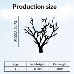 3pcs Black Metal Wall Art Decor Tree Of Life Metal Tree Wall Art Tree Sign Metal Wall Decoration Housewarming Hanging Wall Art