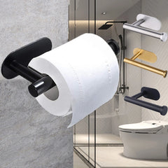 Adhesive Bathroom Hardware Accessories Towel Rack Toilet Paper Dispenser Holder Wall Coat Hooks Towel Rail Ring Roll Hanger Set