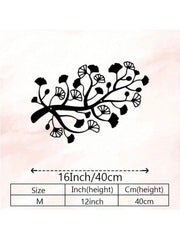 3pcs Black Metal Wall Art Decor Tree Of Life Metal Tree Wall Art Tree Sign Metal Wall Decoration Housewarming Hanging Wall Art