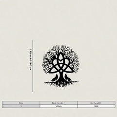 3pcs Black Metal Wall Art Decor Tree Of Life Metal Tree Wall Art Tree Sign Metal Wall Decoration Housewarming Hanging Wall Art