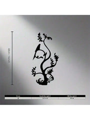 3pcs Black Metal Wall Art Decor Tree Of Life Metal Tree Wall Art Tree Sign Metal Wall Decoration Housewarming Hanging Wall Art
