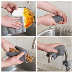 1 Roll With Kitchen Dishwashing Cloth, Reusable, Dry And Wet,