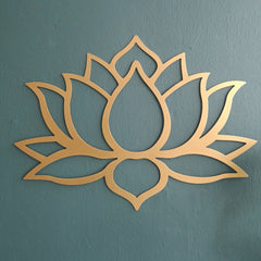 Iwa Motif Radiant Mandala Metal Wall Sculpture | Lotus Bloom Zen Decor | Halloween & Christmas Gift