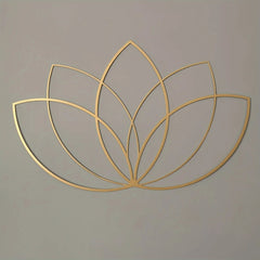 Iwa Motif Radiant Mandala Metal Wall Sculpture | Lotus Bloom Zen Decor | Halloween & Christmas Gift