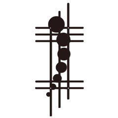 1PC Modern Geometric Metal Wall Art, Abstract Vertical Wall Decor, Abstract Unique Wall Decor, Vertical Iron Art, Nursery Decor