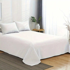 Flat Sheets Only 2 Pack - Hotel Quality Flat Bed Sheets - Brushed Microfiber - Ultra Soft & Breathable - Wrinkle-Free