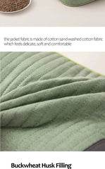 Sobakawa Traditional Buckwheat Standard Size Pillow Organic Cotton with Natural Technology for Cool Sleep Bed Sleep Pillow