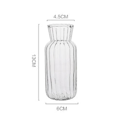 1pc Nordic Creative Transparent Vases for Plant Bottle Flower Pot Hydroponic Terrarium Arrangement Container Flower Table Vase
