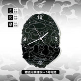 Tide Black Camouflage Hanging Clock Tide Network Red Clock Simple Home Decoration Painting Living Room Bedroom Silent Wall Clock