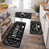 VIKAMA kitchen carpet washable, non-slip, absorbent floor mat, bathroom floor mat
