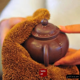 Thi Long Velvet Purple Clay Teapot Cleaning Cloth Absorbent Tea op Sle Tea Towel Care for Your Teapot