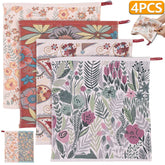 4Pcs Kitchen Tea Towels Cotton