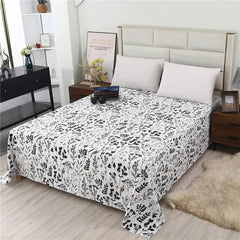 Thick Cotton Flat Sheet Printing High Quality Bed Sheet Various Sizes
