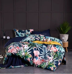 4/6Pcs Luxury Egyptian Cotton Bedding Set Queen King size Bright