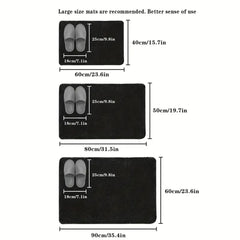 3D Non Slip Bathroom Mat Bath Mats Absorbent Doormat Carpet