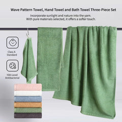 Towels Set Luxury Hand Face Towel Solid Color Soft Face Hand Shower Towel