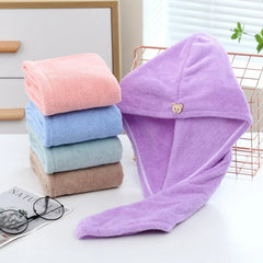 Bonnet de sport pour cheveux secs, serviette de bain en fibres ultra-fines pour adultes