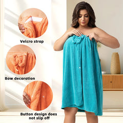 Bath Towel Set Super Absorbent Soft Bath Skirt & Princess Shower Cap 2 Sizes