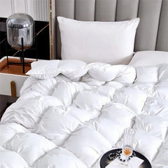 100% White Goose Down Quilt Winter Warm Feather Duvet Queen King Cozy