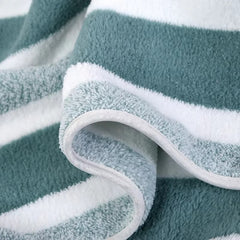 6Pc Stripe Quick-Dry Towel Set