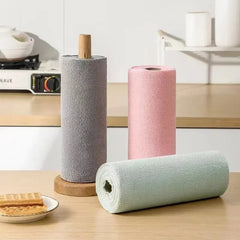 Reusable Cleaning Wipe Household Kitchen Cloth Microfiber Towel Rolls Dish
