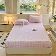 New Fitted Sheet with Elastic Bands Non Slip Adjustable Mattress Cover