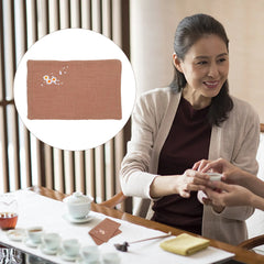 2Pcs Cotton Linen Tea Towels Vintage Embroidered