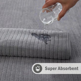 8 Pcs Bath Towel Set - 4 Washcloths, 2 Face Towels & 2 Bath Towels -