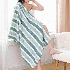 6Pc Stripe Quick-Dry Towel Set