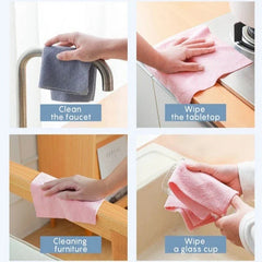 Reusable Cleaning Wipe Household Kitchen Cloth Microfiber Towel Rolls Dish