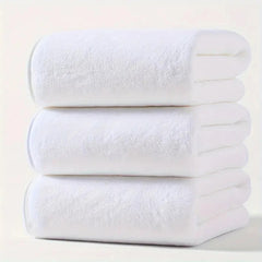 3PCS Large Bath Towels Set Grey Adult Coral Velvet Bathroom Absorbent