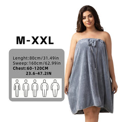 Bath Towel Set Super Absorbent Soft Bath Skirt & Princess Shower Cap 2 Sizes