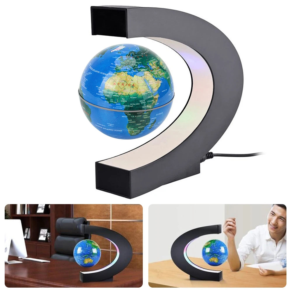 Floating Magnetic Levitation Globe LED World Map Electronic Antigravity Lamp Novelty Ball Light Home Decoration Birthday Gifts