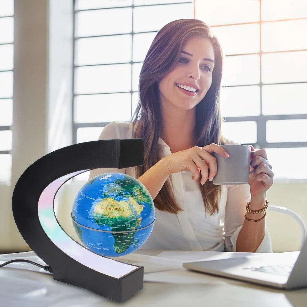 Floating Magnetic Levitation Globe LED World Map Electronic Antigravity Lamp Novelty Ball Light Home Decoration Birthday Gifts