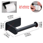 Adhesive Bathroom Hardware Accessories Towel Rack Toilet Paper Dispenser Holder Wall Coat Hooks Towel Rail Ring Roll Hanger Set