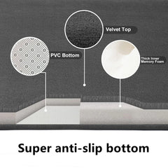 3D Non Slip Bathroom Mat Cobblestone Embossed Bath Mats Absorbent Doormat Carpet Door Floor Mats Machine Washable Quick Drying