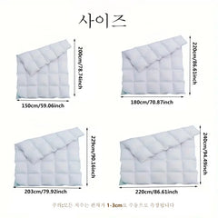 Hotel Style Comforter Queen King Lightweight Fluffy Comfortable and Breathable Soft Winter Quilt Very Warm 220x240 Quilts Blanke