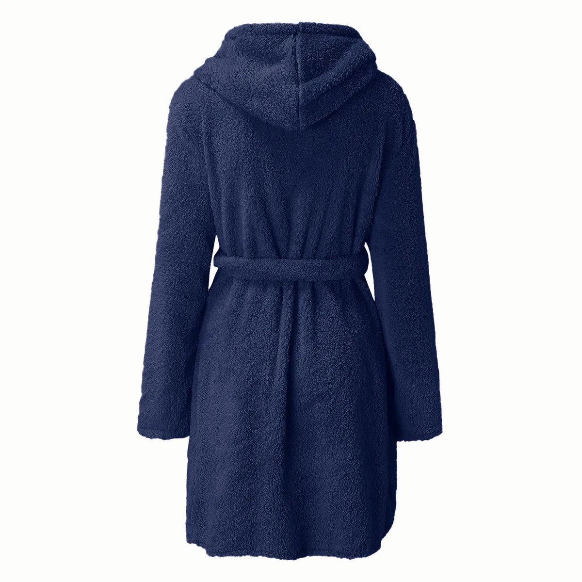 Autumn Winter Women Sexy Bath Robe Fluffy Plush Pyjamas Ladies Hooded Dressing Solid Color Gown Warm Bathrobe Female Loungewear