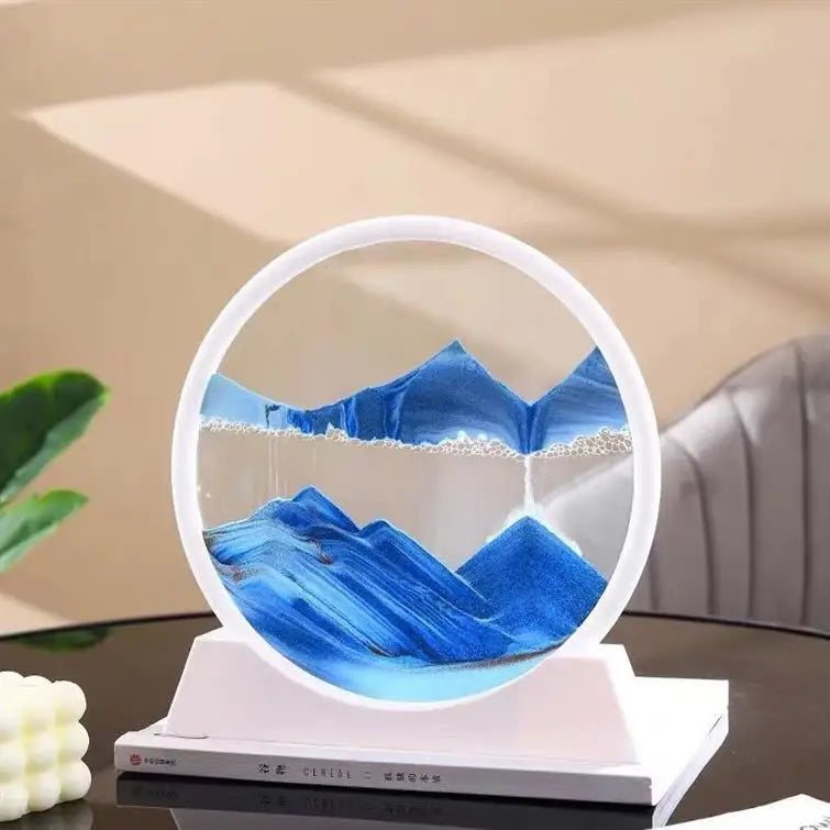 3D Quicksand Painting Ornament Living Room Light Luxury Small Ornament Small Cute Wine Cabinet High Sense Ins Wind Home