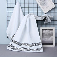 2pcs Green Christmas Cotton Bath Towels Set Hotel Bathroom Towels For Adult Quick-Dry Thicken Face Bath Towels 34x74cm 70x140cm