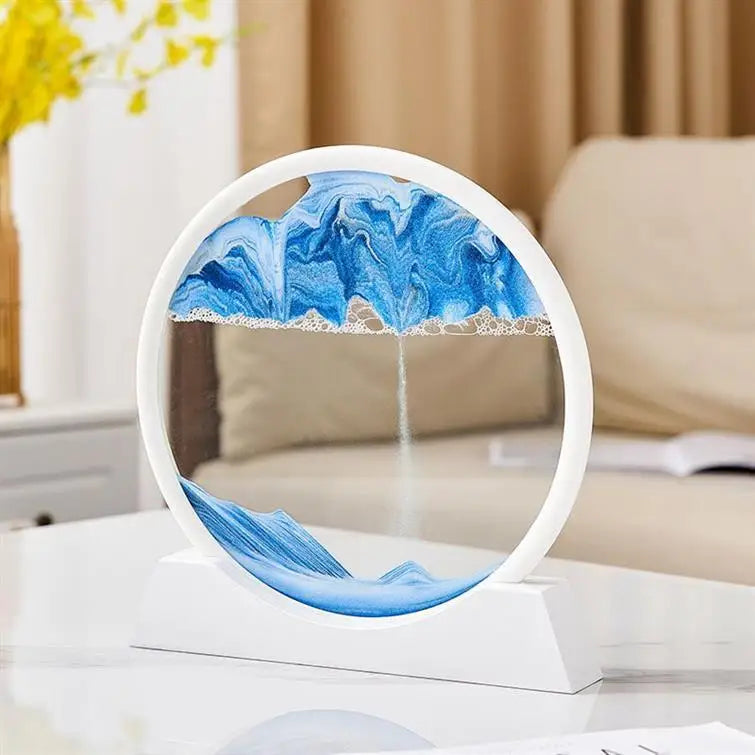 3D Quicksand Painting Ornament Living Room Light Luxury Small Ornament Small Cute Wine Cabinet High Sense Ins Wind Home