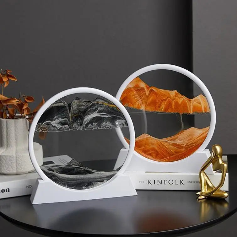 3D Quicksand Painting Ornament Living Room Light Luxury Small Ornament Small Cute Wine Cabinet High Sense Ins Wind Home