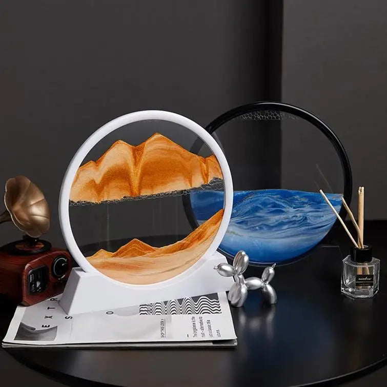 3D Quicksand Painting Ornament Living Room Light Luxury Small Ornament Small Cute Wine Cabinet High Sense Ins Wind Home