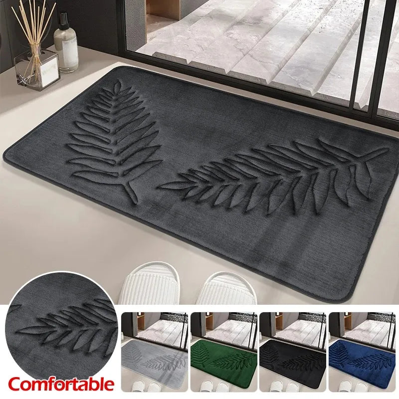 Fashion Bath Rug Soft Non-Slip Quick Dry Bath Mat Absorbent floor mat bathroom mat Machine Washable Shower Anti-slip Carpet